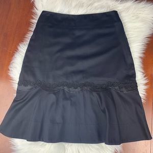 Anthro Odille Flounce Skirt With Daisy Accent 4